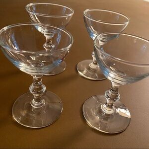 Vintage Coupe Sherry Cordial 4”Stemmed Glasses set of 12